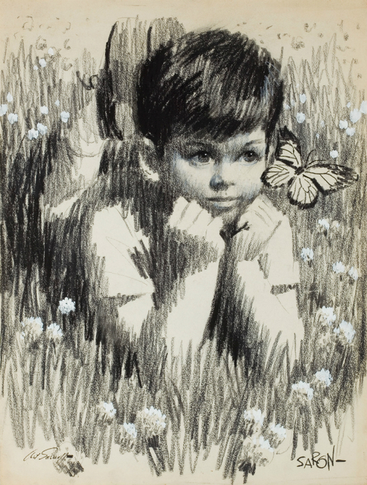 Little Boy in the Grasses (529x700, 503Kb)