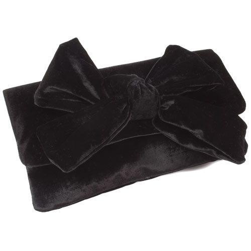 Pretty Ballerina Black Velvet Clutch Bag (500x500, 24Kb)