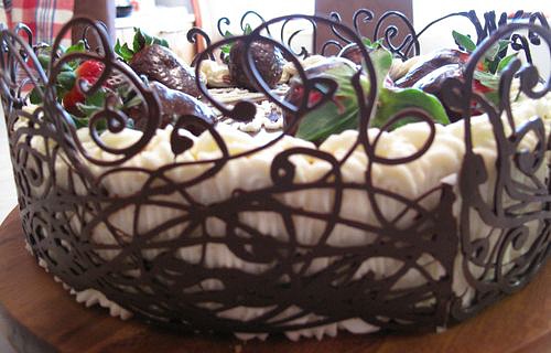 Шоколадные украшения для тортов своими руками