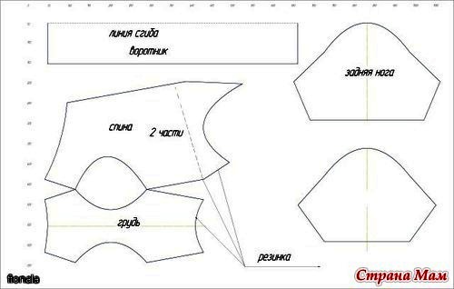 Одежда для таксы выкройка