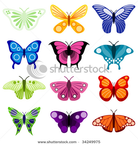 stock-vector-butterfly-set-34249975 (450x470, 94Kb)
