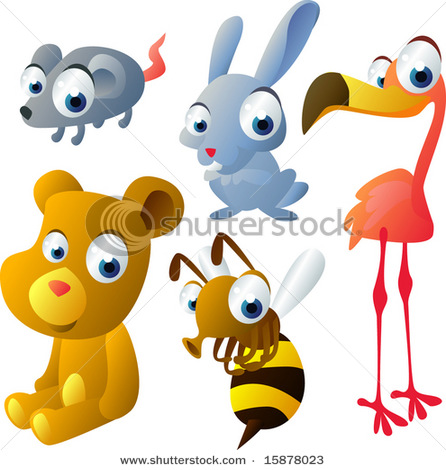 stock-vector-vector-animal-set-mouse-hare-flamingo-bear-bee-15878023 (446x470, 73Kb)