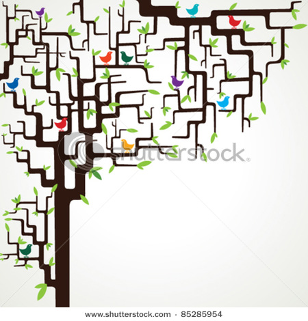 stock-vector-different-shape-of-tree-with-colorful-birds-house-85285954 (450x470, 71Kb)