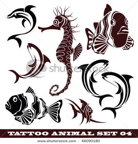 stock-vector-vector-set-templates-fish-for-tattoo-and-design-on-different-topics-46090180 (450x470, 80Kb)