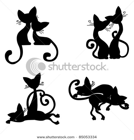 stock-vector-couples-of-cats-silhouettes-85053334 (450x470, 38Kb)