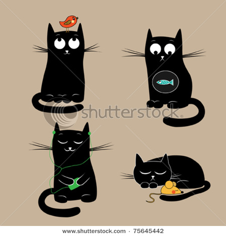 stock-vector-funny-cats-vector-illustration-75645442 (450x470, 44Kb)