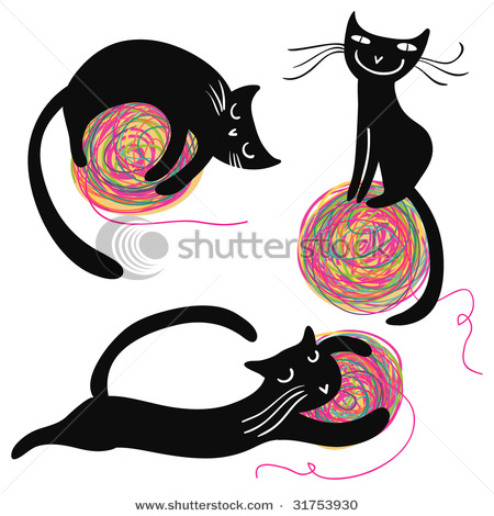  stock-vector-cat-playing-with-a-ball-31753930 (450x470, 74Kb)