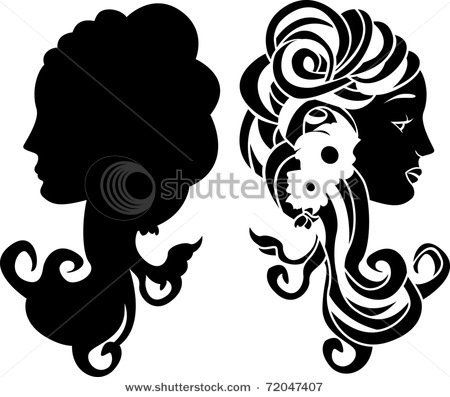 stock-vector-female-head-stencil-decorative-ornament-72047407 (450x397, 45Kb)