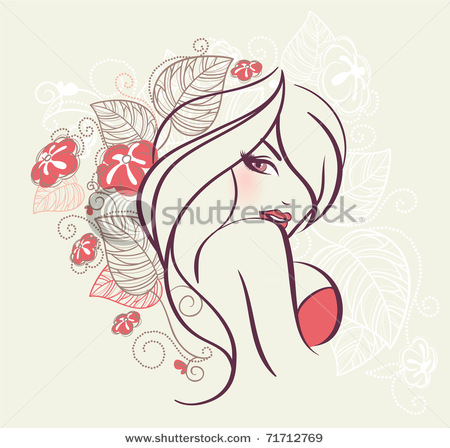 stock-vector-vector-illustration-of-beauty-floral-woman-71712769 (450x448, 68Kb)
