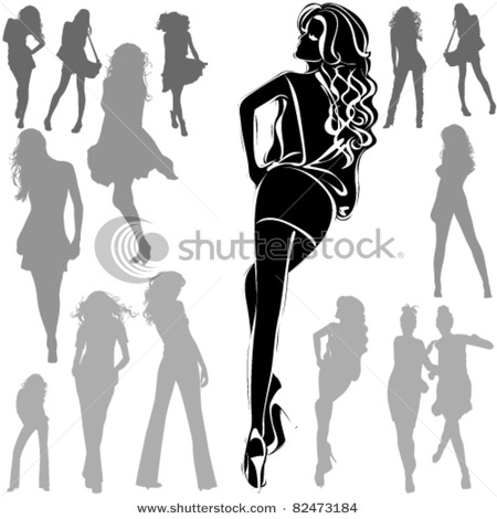 stock-vector-a-lot-of-vector-black-silhouettes-of-beautiful-women-on-white-background-82473184 (450x470, 45Kb)
