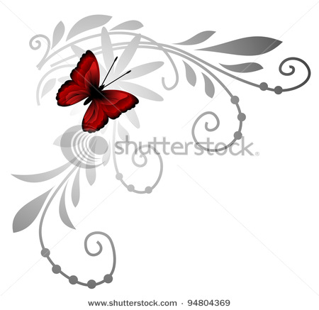 stock-photo-floral-pattern-with-red-butterfly-94804369 (450x437, 33Kb)