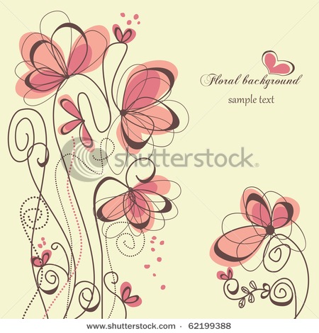 stock-vector-cute-floral-background-62199388 (450x470, 67Kb)