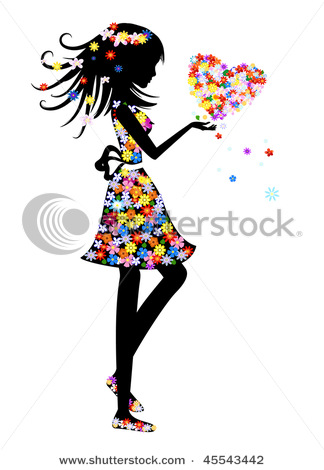stock-vector-girl-with-a-flower-valentine-45543442 (324x470, 46Kb)