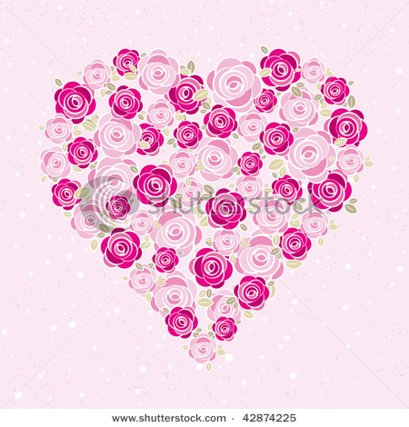 stock-vector-pink-valentine-heart-with-roses-vector-illustration-42874225 (450x470, 110Kb)
