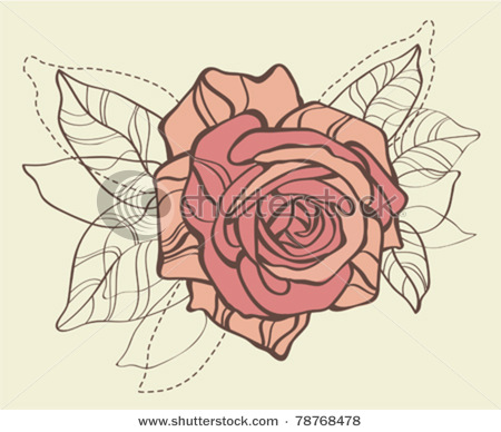 stock-vector-retro-card-with-vector-stylized-rose-78768478 (450x388, 58Kb)