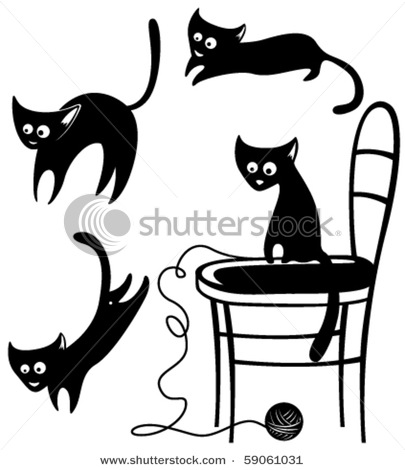 stock-vector-collection-of-silhouettes-of-cats-59061031 (405x470, 38Kb)