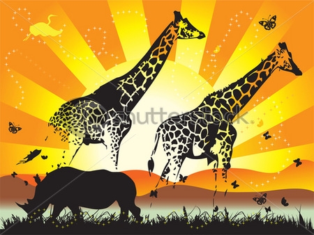 stock-vector-family-of-giraffe-on-nature-walk-12063586 (450x338, 135Kb)