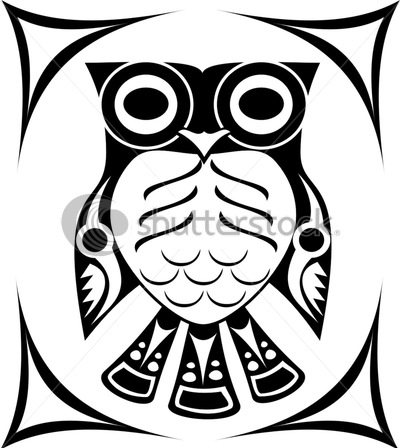 stock-vector-tribal-spirit-owl-tattoo-design-74071003 (400x448, 99Kb)