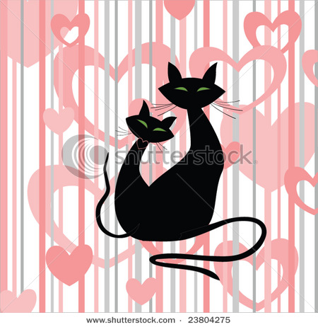 stock-vector-abstract-background-with-cats-23804275 (450x462, 75Kb)
