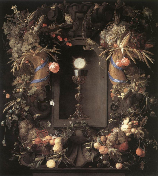 Eucharist in Fruit Wreath (628x700, 466Kb)