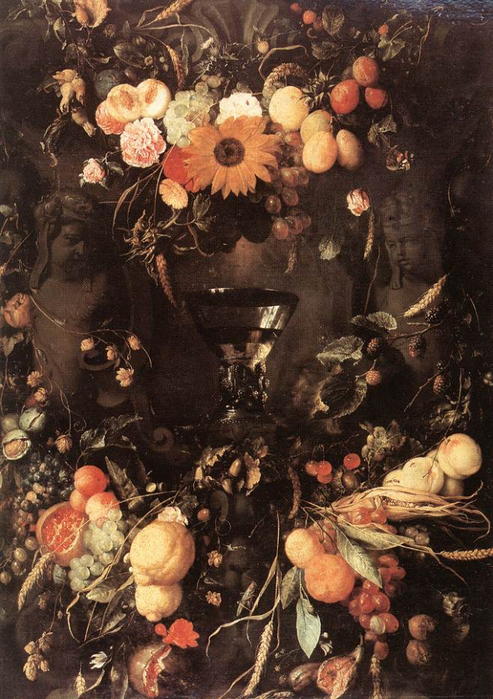 Fruit and Flower Still-Life (493x700, 433Kb)