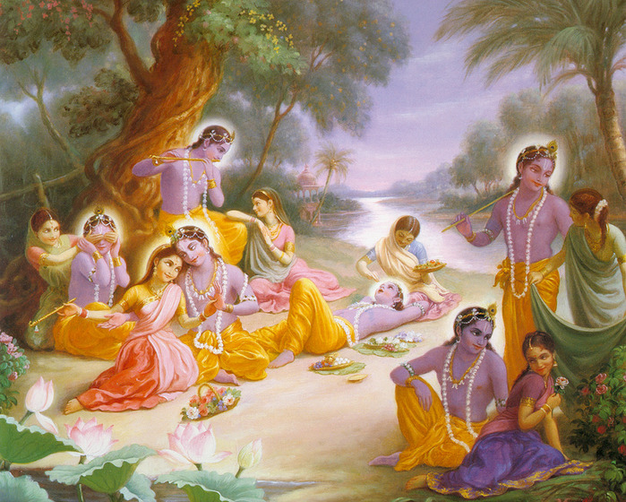 Krishna and gopis pastimes (700x560, 207Kb)