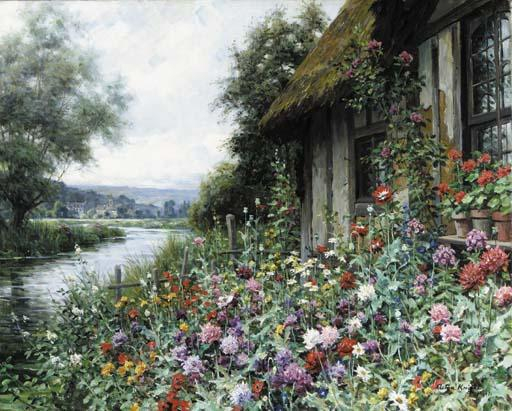 Louis-Aston-Knight-Cottage-in-Spring-Normandy (512x411, 219Kb)