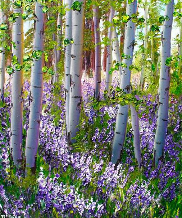 Katherine McNeill's Brilliance of Lupine (586x700, 120Kb)