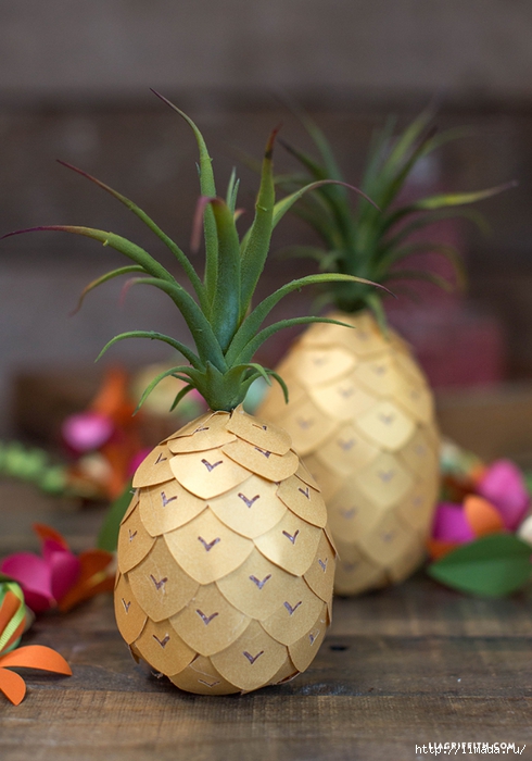 Paper_Succulent_Pineapple (490x700, 225Kb)