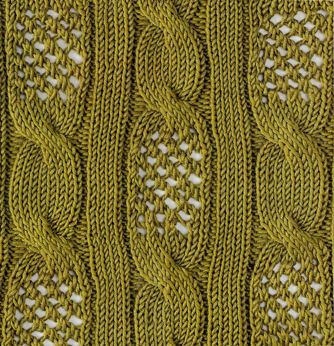 Вязание узора листья спицами – подборка из 50-и схем