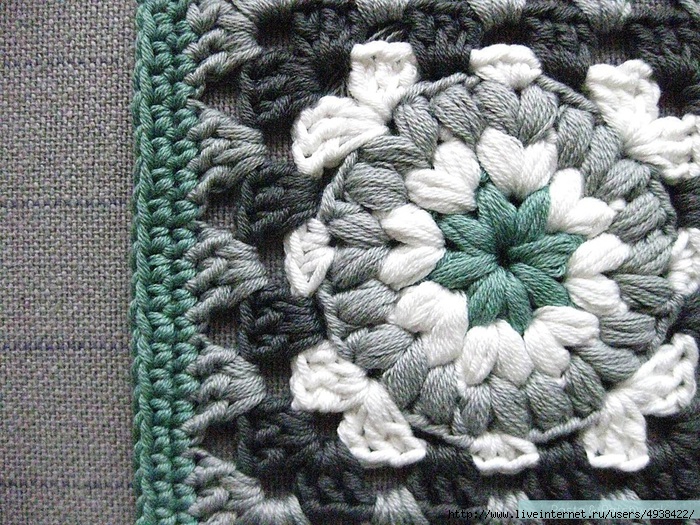 "Triple Puff" Granny Square. МК в фото.. Обсуждение на LiveInternet ...