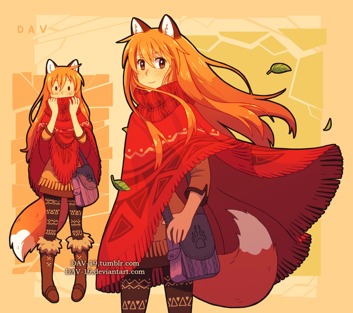 fox_and_poncho_by_dav_19-d9rzizu (700x620, 450Kb)