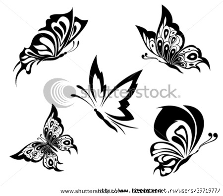 stock-vector-black-white-butterflies-of-a-tattoo-62205034 (450x395, 77Kb)