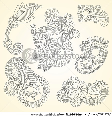 stock-vector-hand-drawn-abstract-henna-mendie-black-flowers-doodle-illustration-design-element-81077341 (450x470, 175Kb)