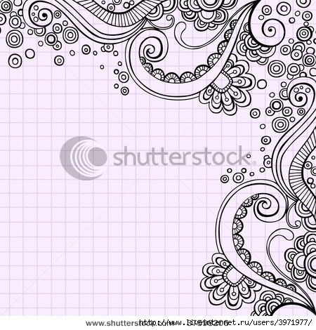 stock-vector-hand-drawn-psychedelic-doodles-on-graph-grid-paper-background-vector-illustration-37598206 (450x470, 193Kb)