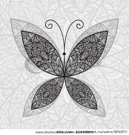 stock-vector-vector-hand-drawn-abstract-butterfly-on-floral-background-82538869 (450x470, 195Kb)