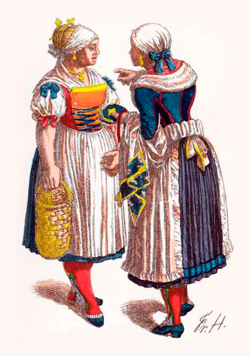 Böhmen- Deutsche Bäuerinnen, 1830  (490x700, 350Kb)