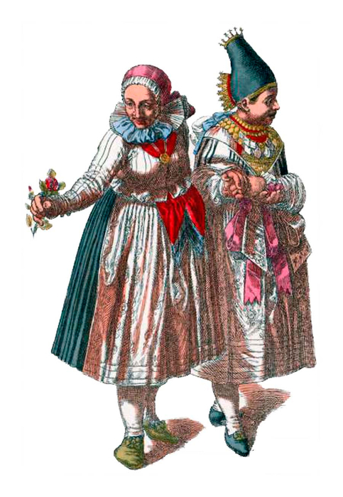 Wenden- Mädchen & Braut, 1816  (483x700, 269Kb)