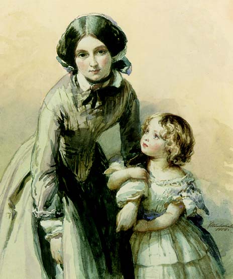7Portrait_of_Luise_Caroline,_Princess_of_Great_Britain_and_Ireland_with_Her_Nursemaid (464x555, 46Kb)