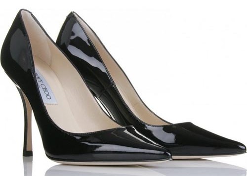 Jimmy Choo Lockett Patent Leather Black Pumps (500x356, 34Kb)