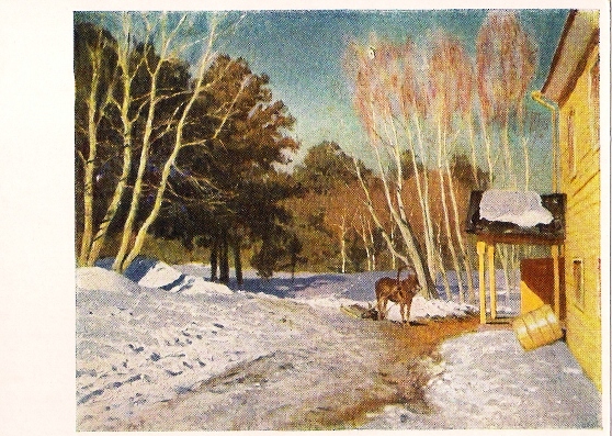 Картина левитана март фото