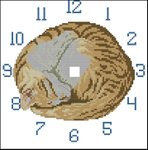  _182Jeanette Crews Designs_Cat Clock (693x700, 348Kb)