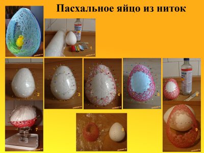 яйца из ниток