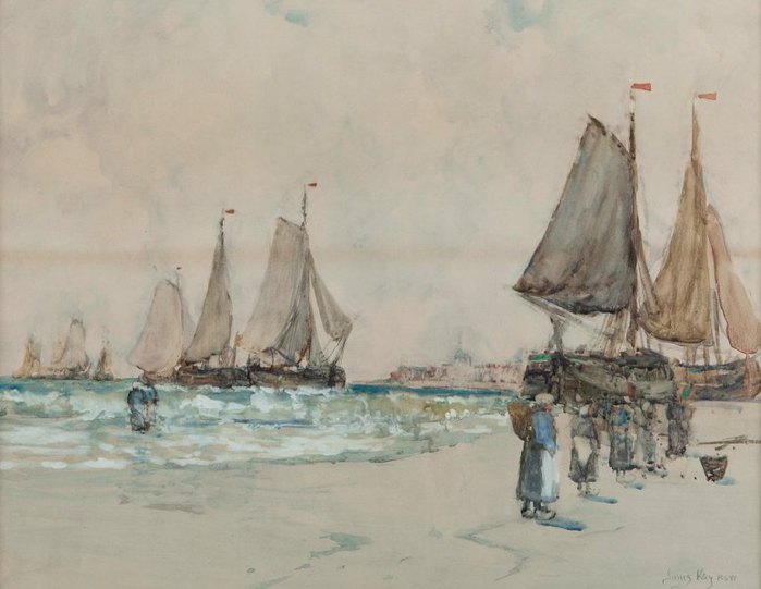 Разгрузка лодки 1897 (700x541, 53Kb)