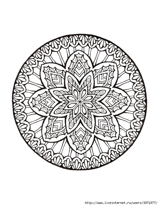 Dover Coloring Book - Mystical Mandala Coloring Book_0019 (540x700, 248Kb)