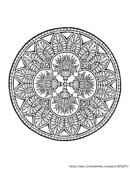 Dover Coloring Book - Mystical Mandala Coloring Book_0028 (540x700, 271Kb)