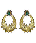  Saya  Meghna Designs Green Quartz Saya Hoop Earring (450x540, 107Kb)