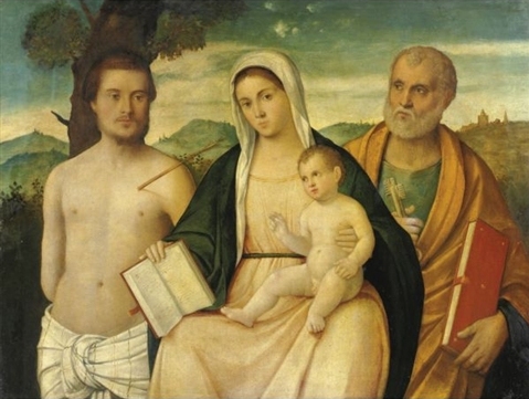 Madonna con Bambino e Santi Sebastiano e Pietro (479x361, 113Kb)