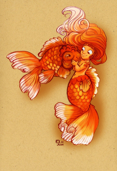 dinky_goldfish_girl_by_stressedjenny-d3j4zgt (478x700, 101Kb)