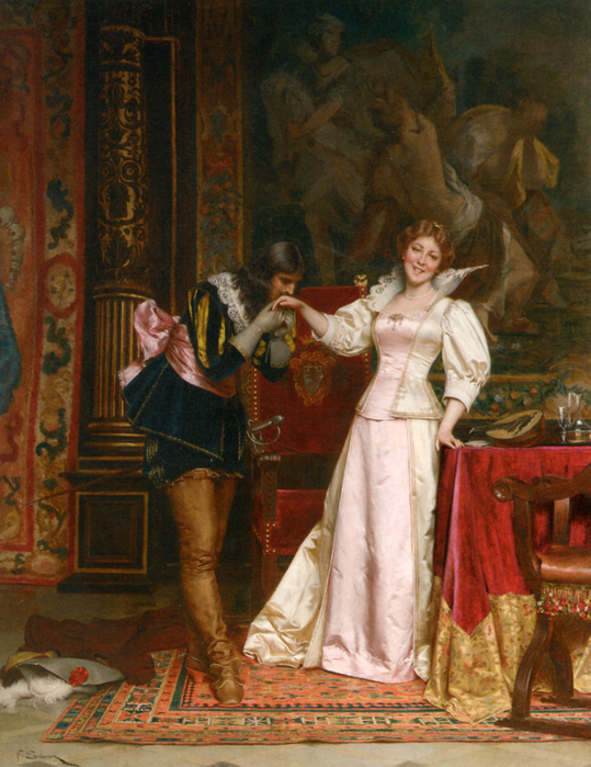 Charles Joseph Frederick Soulacroix (1825-1897)  Enchantee  Oil On Canvas (539x700, 556Kb)